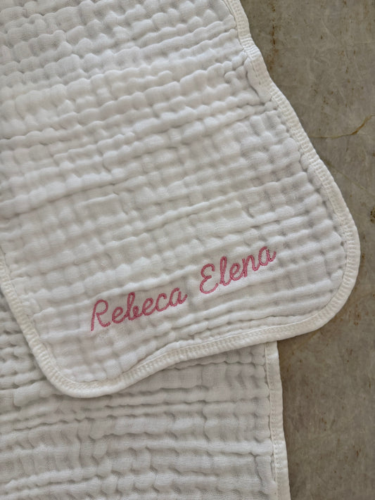Set de 3 Repetidores de Muselina Blanco