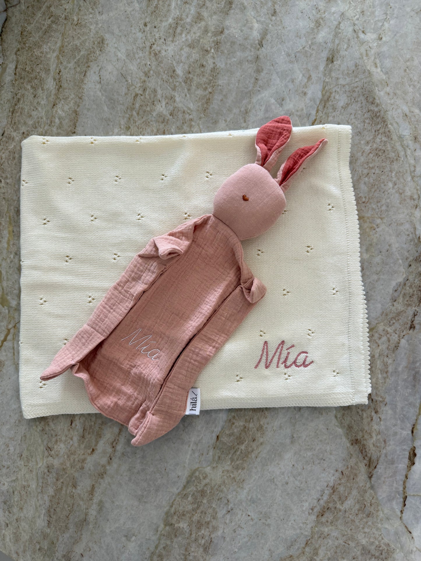 Manta Apego en forma de Conejo - Rosa