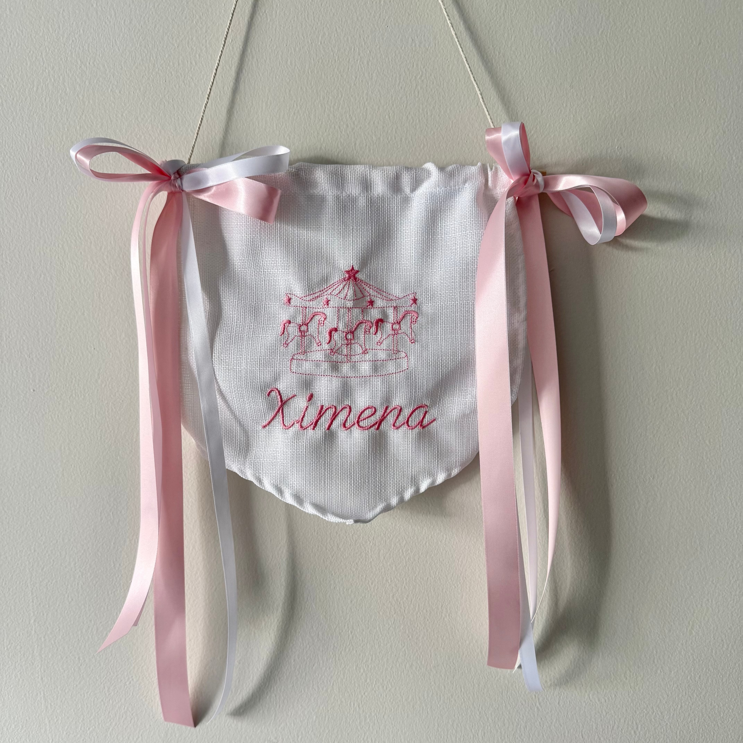 Banner Personalizado para Bebé Bordado